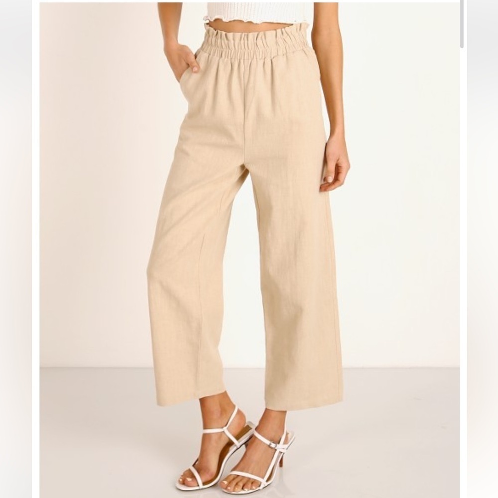 Women’s Auguste the Label 100% Ramie Boho Peggy Pants - Picture 2 of 5